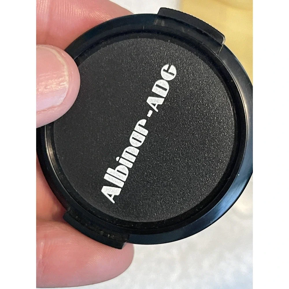 Albinar-ADG 49 mm Rigid Plastic Tab Lock Front Lens Cap Made in Japan.